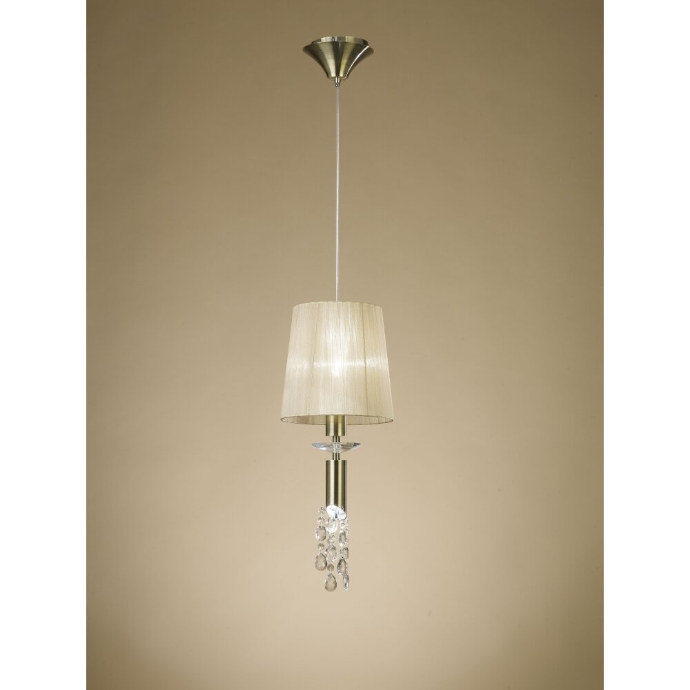 Suspension Mantra TIFFANY Brun, 1 lumière main product photo