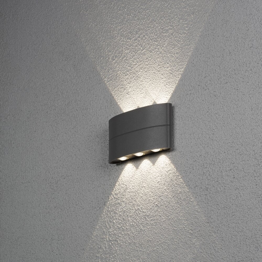 Applique murale d'extérieur Konstsmide Chieri LED Noir, 6 lumières main product photo