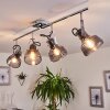 Plafonnier Lulea Chrome, 4 lumières