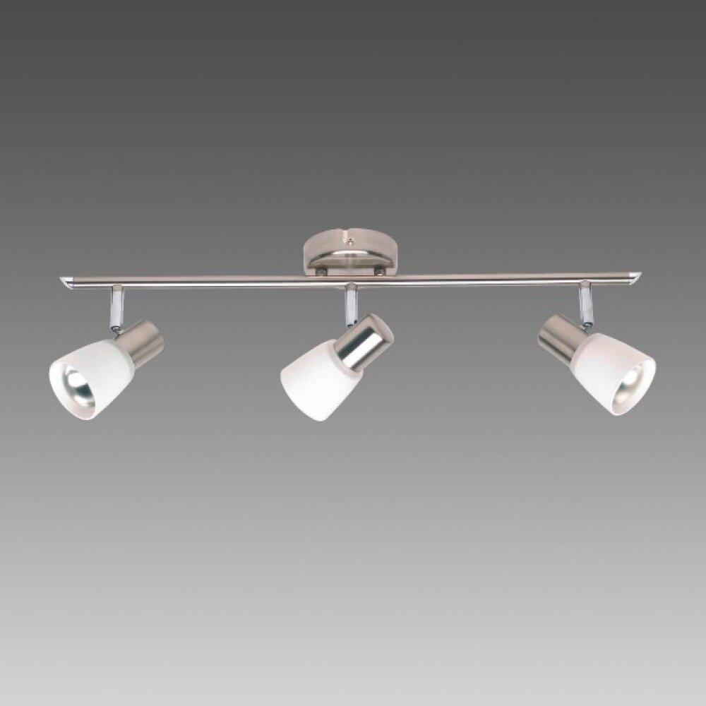 Barre de spots Brilliant Luca Blanc, 3 lumières main product photo