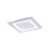 Plafonnier Paul Neuhaus Q-MIRAN LED Aluminium, 1 lumière, Télécommandes, Changeur de couleurs