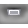 Plafonnier Paul Neuhaus Q-MIRAN LED Aluminium, 1 lumière, Télécommandes, Changeur de couleurs
