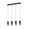 Suspension Trio Leuchten ROBIN Noir, 4 lumières