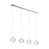 Suspension Eglo CONESSA LED Chrome, 4 lumières Suspension Eglo CONESSA LED Chrome, 4 lumières