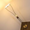 Lampadaire à vasque Watino LED Nickel mat, 3 lumières