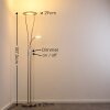 Lampadaire à vasque Watino LED Nickel mat, 3 lumières