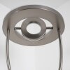 Lampadaire à vasque Watino LED Nickel mat, 3 lumières