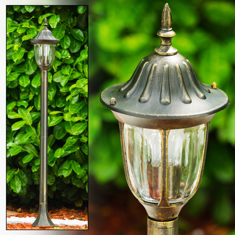 Borne lumineuse Ribadeo Brun doré, 1 lumière main product photo