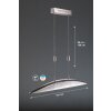 Suspension Fischer SHINE LED Nickel mat, 6 lumières