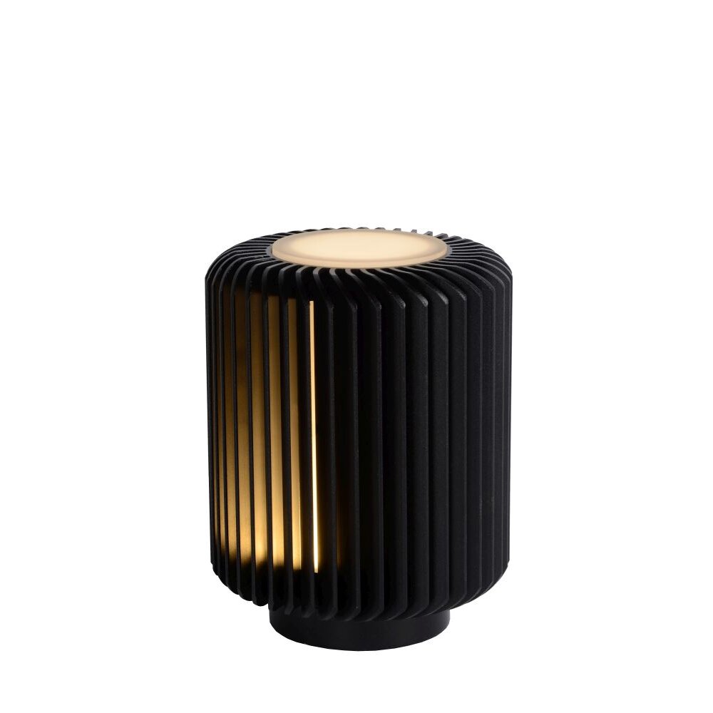 Lampe de table Lucide TURBIN LED Noir, 1 lumière main product photo