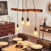 Suspension Seegaard Bois clair, Noir, 4 lumières