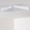 Plafonnier Lumsden LED Gris, 1 lumière, Télécommandes