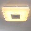Plafonnier Lumsden LED Gris, 1 lumière, Télécommandes