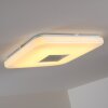 Plafonnier Lumsden LED Gris, 1 lumière, Télécommandes