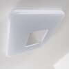 Plafonnier Lumsden LED Gris, 1 lumière, Télécommandes
