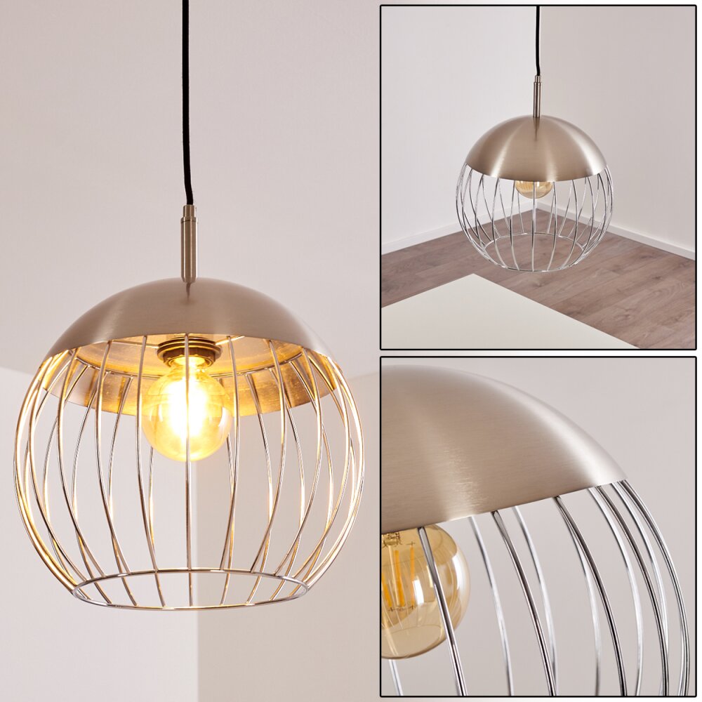 Suspension Agiez Nickel mat, 1 lumière main product photo