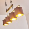 Suspension Glane Nickel mat, 4 lumières
