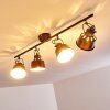Plafonnier Safari Rouille, 4 lumières