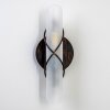 Applique murale Globo RANIA Acier inoxydable, Noir, Blanc, 1 lumière