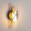 Applique murale Globo RANIA Acier inoxydable, Noir, Blanc, 1 lumière