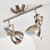 Plafonnier Tina Nickel mat, 2 lumières
