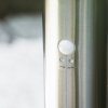 Lampadaire Dakar Acier inoxydable, 1 lumière, Détecteur de mouvement