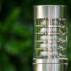 Lampadaire Dakar Acier inoxydable, 1 lumière, Détecteur de mouvement