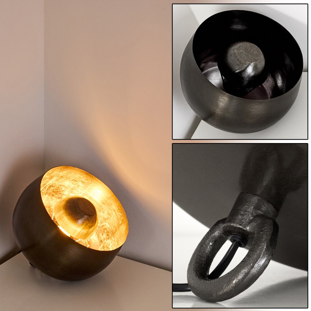Lampe à poser Bluestone Acier brossé, 1 lumière main product photo