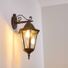 Applique extérieure Hongkong Brun doré, 1 lumière