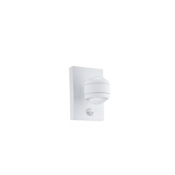 Applique murale Eglo SESIMBA 1 LED Blanc, 2 lumières, Détecteur de mouvement