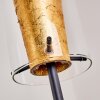 Lampadaire Tegna Noir doré, 1 lumière