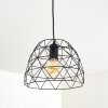 Suspension Hajom Noir, 1 lumière