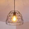 Suspension Hajom Noir, 1 lumière