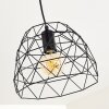 Suspension Hajom Noir, 1 lumière