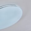 Plafonnier Genthin LED Blanc, 1 lumière, Télécommandes
