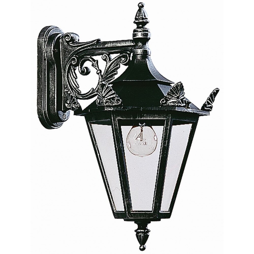 Applique extérieure Albert 1807 Noir, Argenté, 1 lumière main product photo