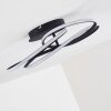 Plafonnier Belgorod LED Noir, 1 lumière