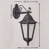 Applique murale d'extérieur Lignac Noir, Argenté, 1 lumière