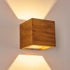 Applique murale Adak LED Bois foncé, 1 lumière