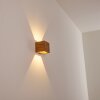 Applique murale Adak LED Bois foncé, 1 lumière