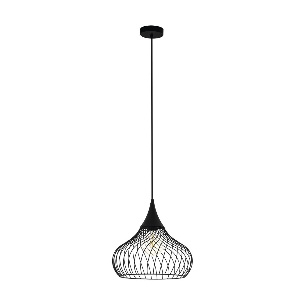 Suspension Eglo STAVERTON Noir, 1 lumière main product photo