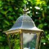 Lampadaire extérieur Bristol Or, Laiton, 1 lumière, Détecteur de mouvement