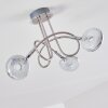 Plafonnier Donot LED Nickel mat, 3 lumières