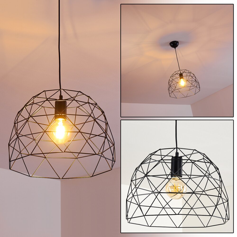 Suspension Hajom Noir, 1 lumière main product photo