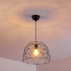 Suspension Hajom Noir, 1 lumière