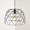 Suspension Hajom Noir, 1 lumière