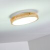 Plafonnier Bagaha LED Bois clair, 1 lumière, Télécommandes