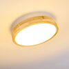 Plafonnier Bagaha LED Bois clair, 1 lumière, Télécommandes
