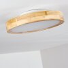Plafonnier Bagaha LED Bois clair, 1 lumière, Télécommandes
