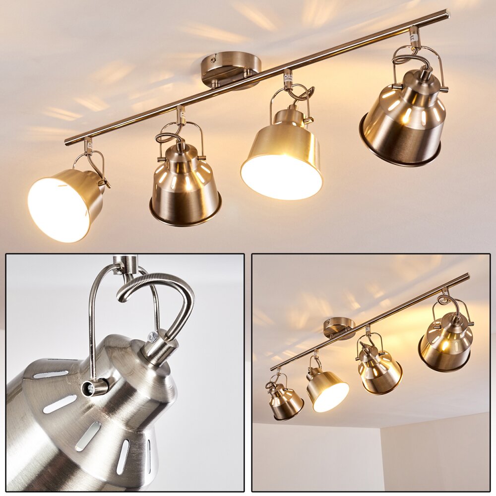 Plafonnier Safari Chrome brossé, 4 lumières main product photo